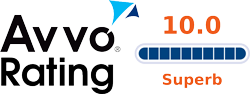 AVVO 10.0 Superb Rating Badge